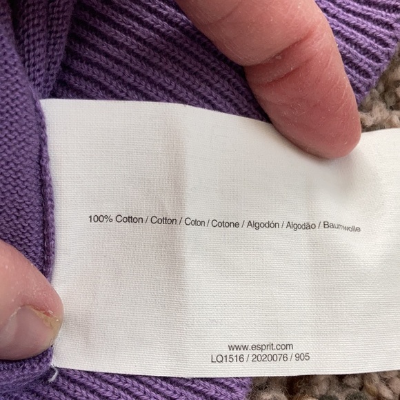 Beautiful lavender cowl neck sweater - Picture 3 of 6